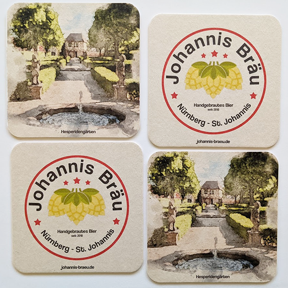 Bierdeckel: Motiv Hesperidengärten